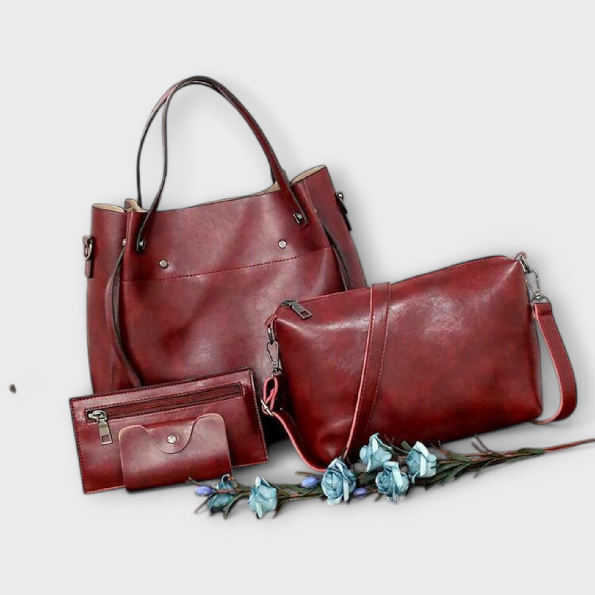 Leah | 4-Piece Vintage Bag Set