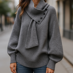 Rowan | Soft Button-Detail Knit Sweater