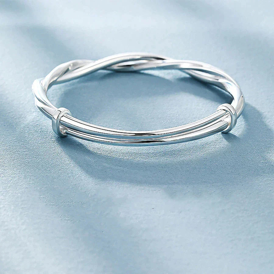 Stacey | Braided Silver Bracelet