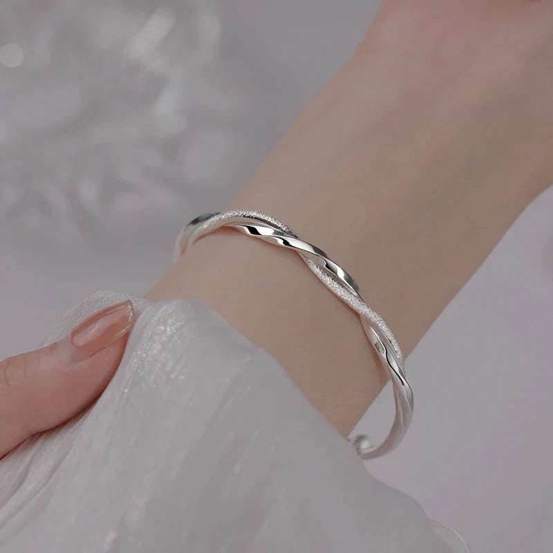 Stacey | Braided Silver Bracelet