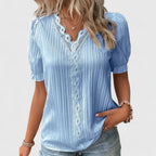 Gabby | Elegant V-Neck Blouse