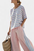 Margaret | Fresh Lightweight Loose Top and Wide Leg Pants