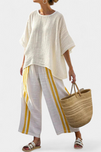 Elizabeth | Fresh Lightweight Loose Top and Wide Leg Pants