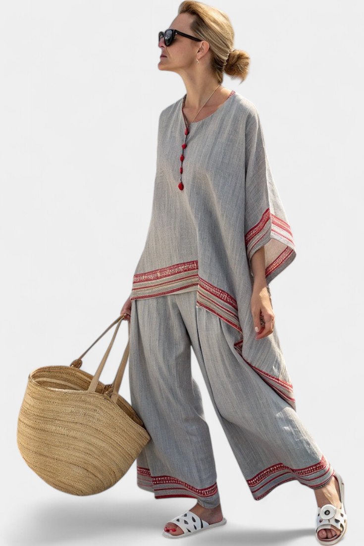 Isabella | Fresh Lightweight Loose Top and Wide Leg Pants