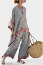 Isabella | Fresh Lightweight Loose Top and Wide Leg Pants