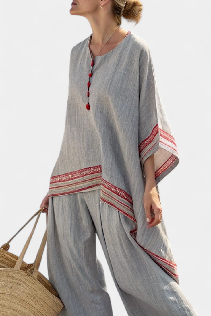 Isabella | Fresh Lightweight Loose Top and Wide Leg Pants