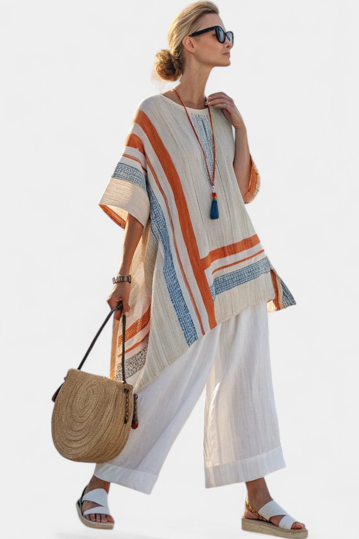 Martha | Fresh Lightweight Loose Top and Wide Leg Pants