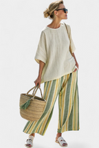 Evelyn | Fresh Lightweight Loose Top and Wide Leg Pants
