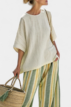 Evelyn | Fresh Lightweight Loose Top and Wide Leg Pants