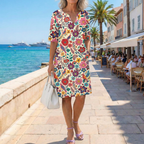 Juliet | Retro Floral Midi Dress