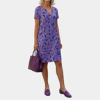 Elara | Botanical Vine Midi Dress