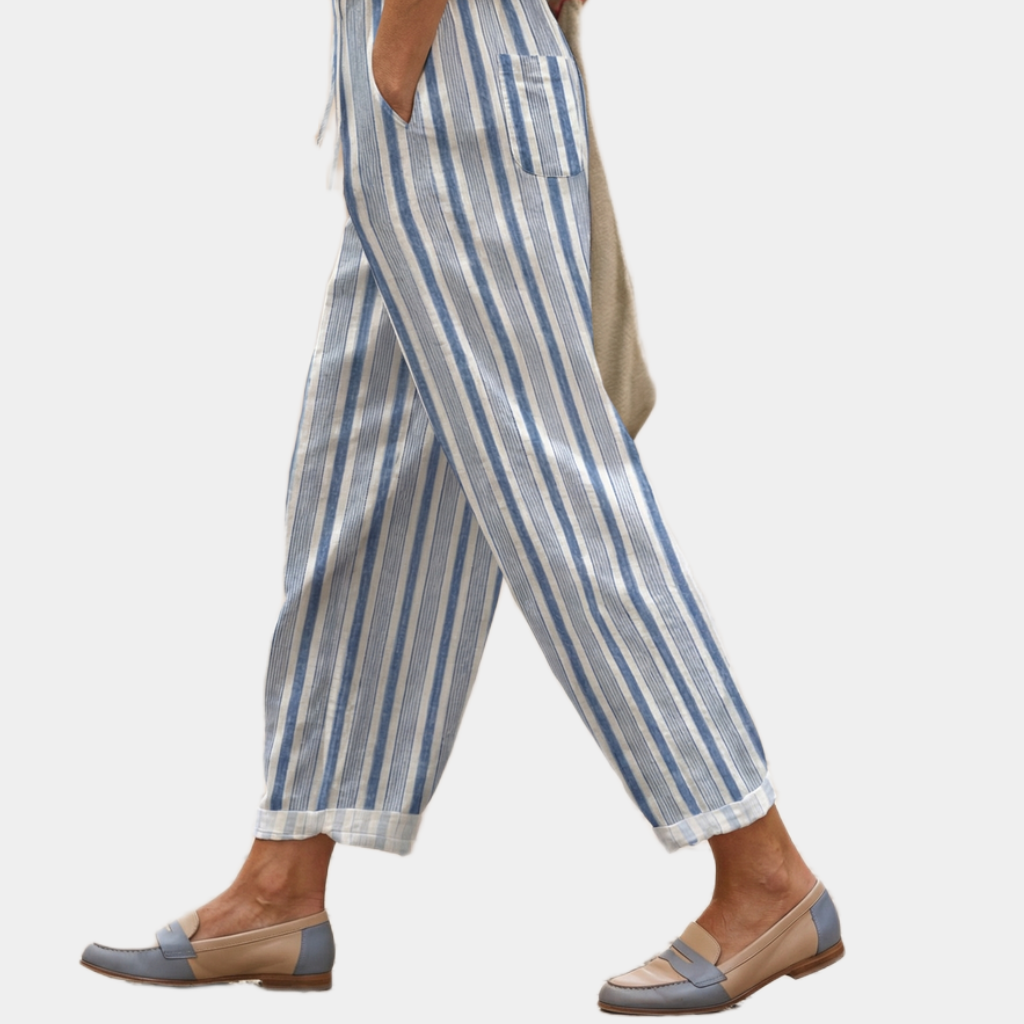 Teresa | Breton Stripe Trousers