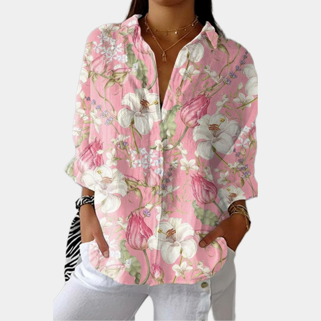 Cattleya | Elegant Bloom Blouse