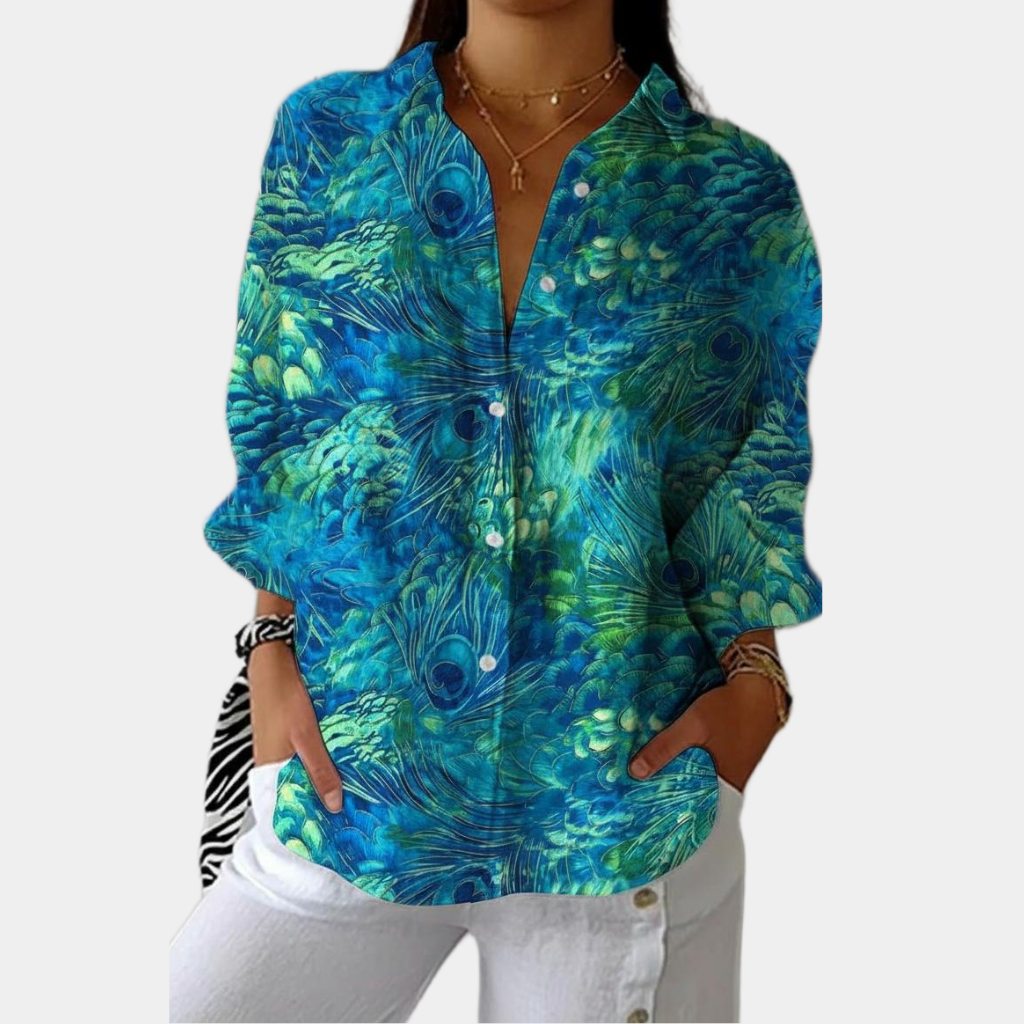 Ashlyn | Peacock Grace Blouse