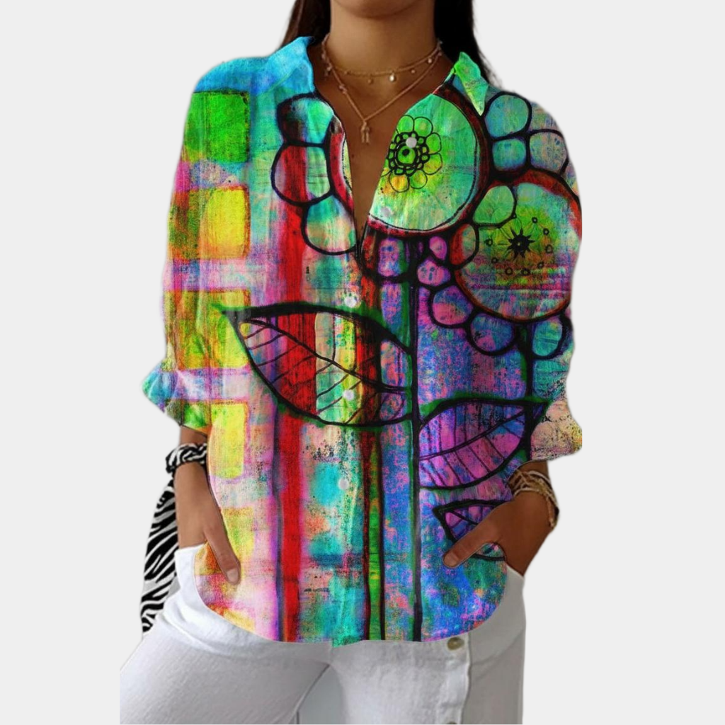 Joelle | Artistic Bloom Blouse