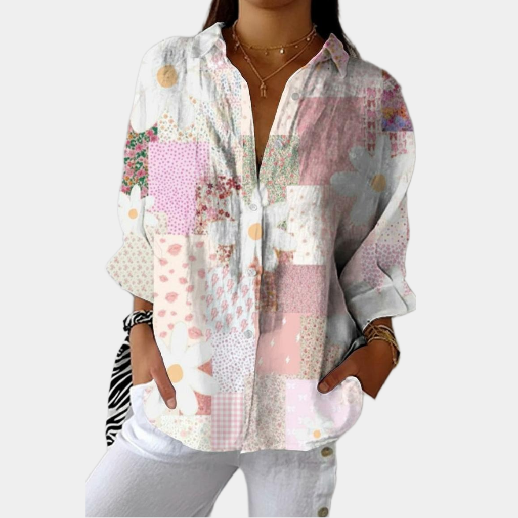 Nancy | Patchwork Daisy Blouse