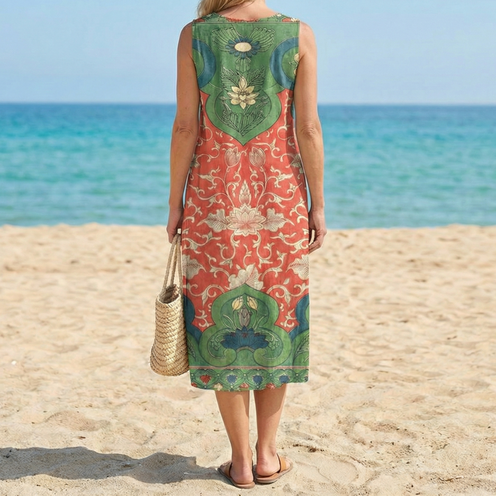 Stella | Bohemian Baroque Midi Dress