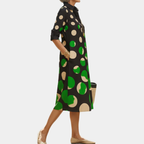 Linda | Lightweight Polka Midi Dress