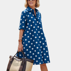 Amanda | Timeless Polka Dot Midi Dress