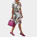 Adelaide | Botanical Floral Midi Dress