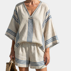 Peyton |  Lightweight Loose Top and Matching Shorts