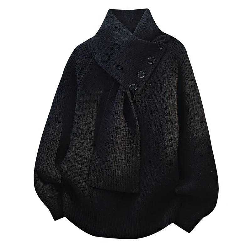 Rowan | Soft Button-Detail Knit Sweater