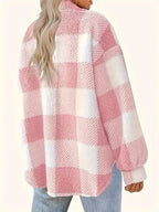 Bridget | Stylish Plaid Fleece Jacket