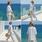 Catherine | Fresh Lightweight Loose Top and Wide Leg Pants