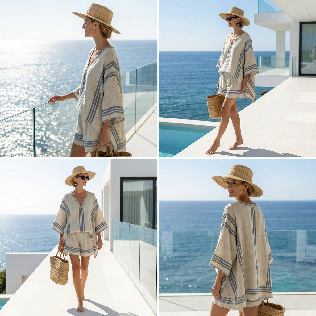 Peyton |  Lightweight Loose Top and Matching Shorts