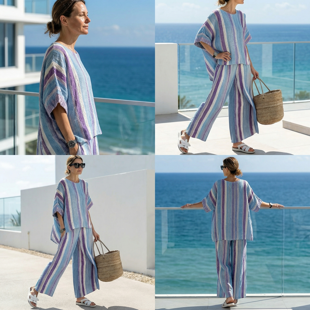 Lillian | Fresh Lightweight Loose Top and Wide Leg Pants