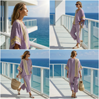 Victoria | Fresh Lightweight Loose Top and Wide Leg Pants