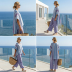 Vivian | Fresh Lightweight Loose Top and Wide Leg Pants
