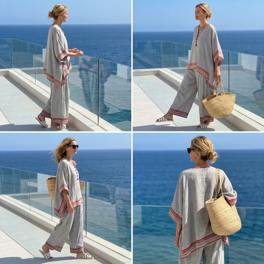 Isabella | Fresh Lightweight Loose Top and Wide Leg Pants