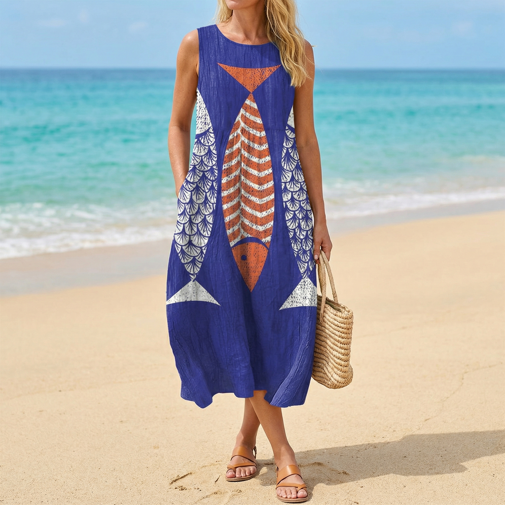 Sophie | Deepsea Dream Midi Dress