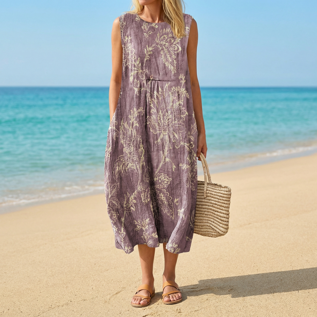 Emma | Dreamy Dahlia Midi Dress