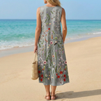 Lila | Wildflower Bohemian Midi Dress