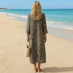 Ava | Sand Swirl Midi Dress