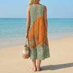 Mabel | Oceanic Octopus Midi Dress
