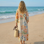 Maya | Boho Bloom Midi Dress