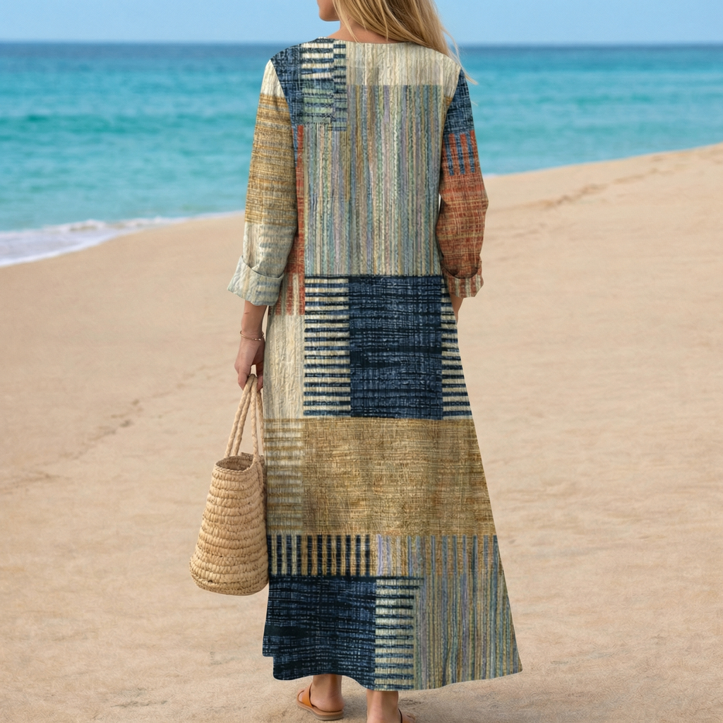 Iris | Earthly Echo Midi Dress