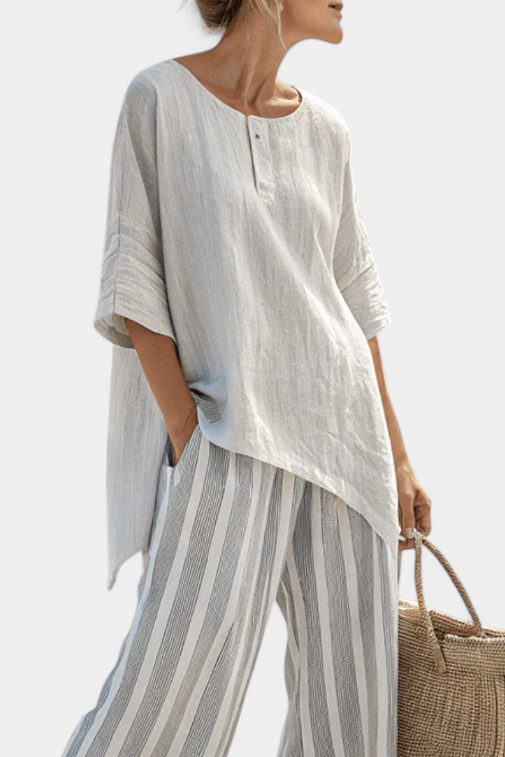 Cora | Fresh Lightweight Loose Top and Wide Leg Pants