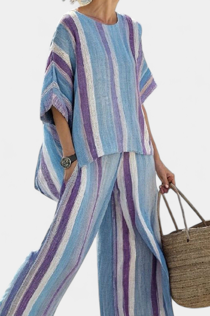 Lillian | Fresh Lightweight Loose Top and Wide Leg Pants