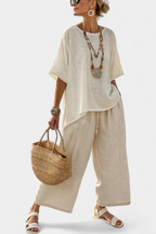 Grace | Fresh Lightweight Loose Top and Wide Leg Pants
