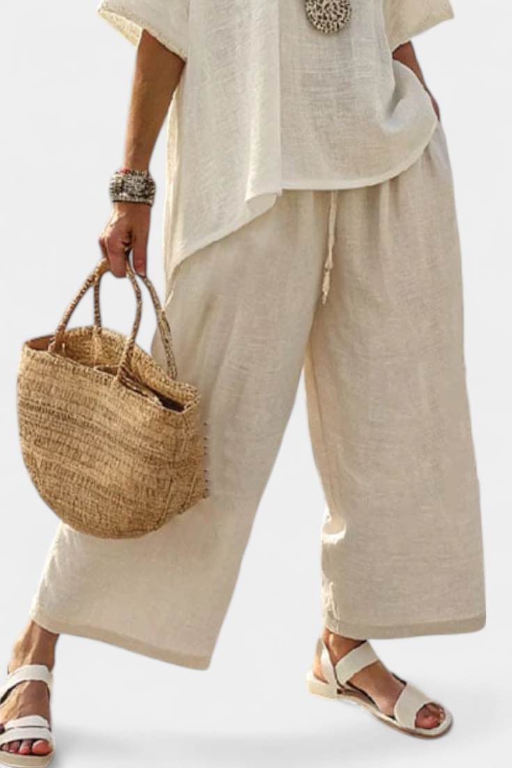 Grace | Fresh Lightweight Loose Top and Wide Leg Pants