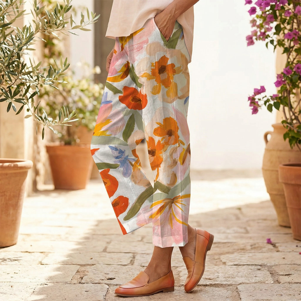 Vanessa | Sunset Floral Trousers