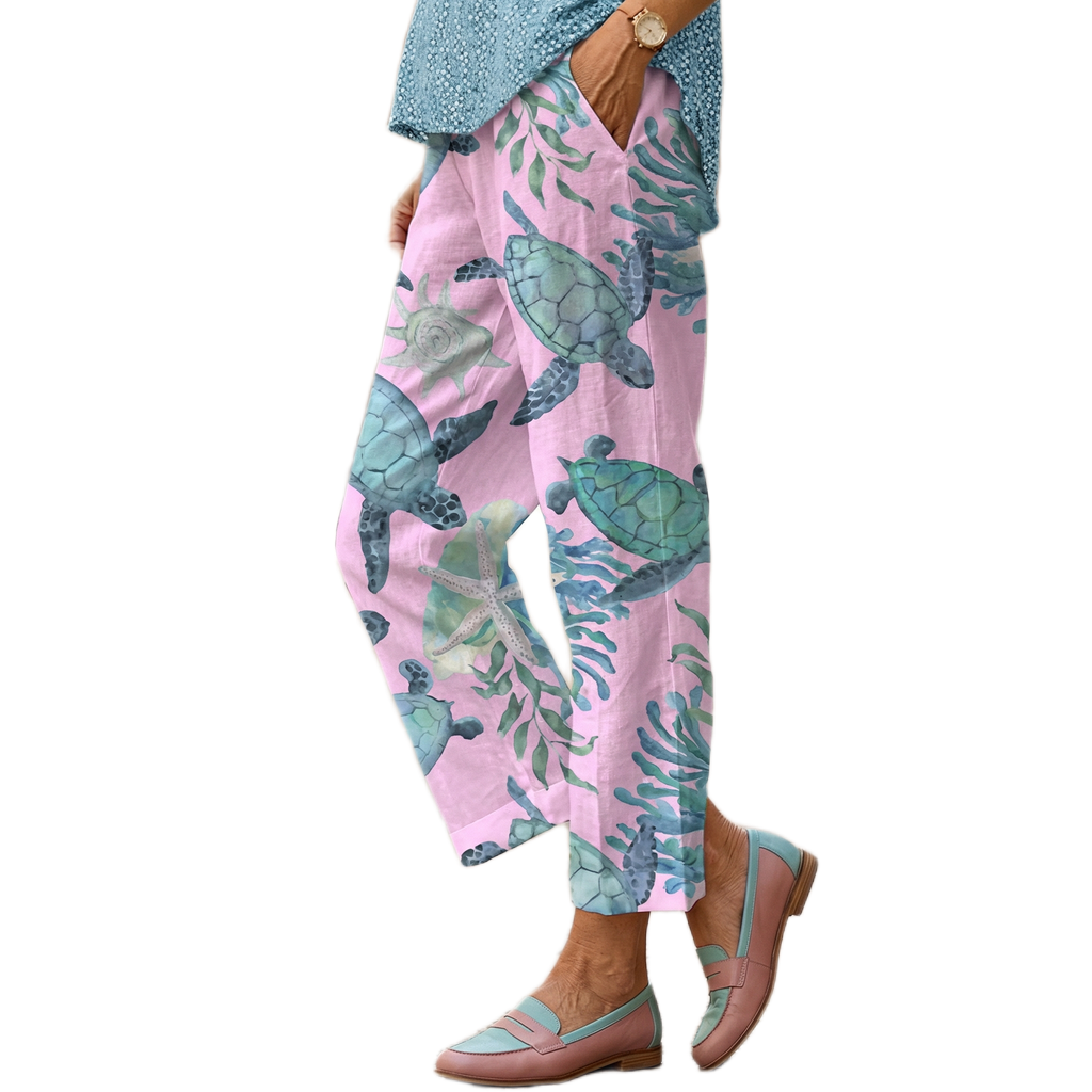 Sheryl | Coastal Pink Trousers