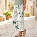 Debra | Botanical Palm Trousers