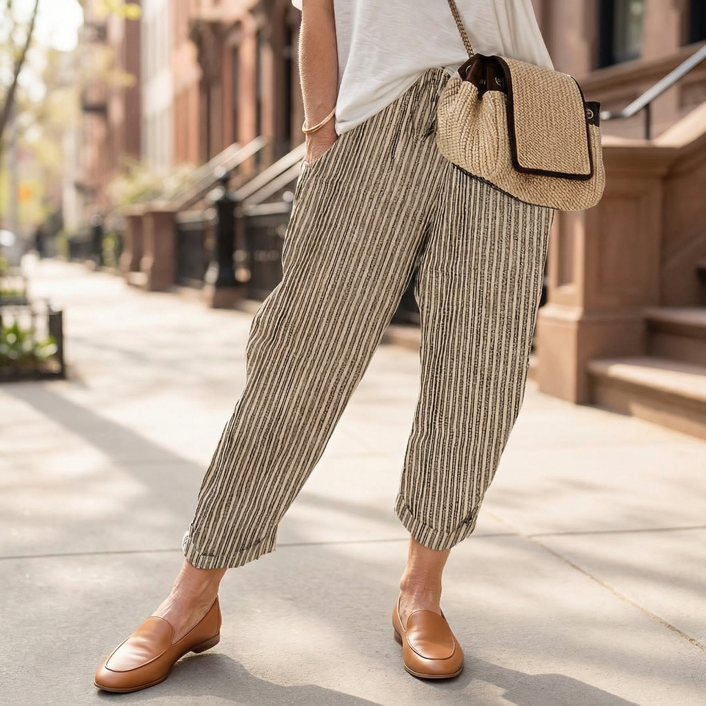 Denise | Urban Stripe Trousers