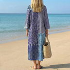 Claire | Azure Aesthetic Midi Dress